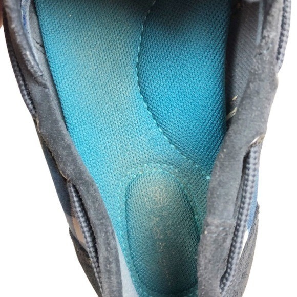 Sperry Top-Sider Womens Grey Suede Blue Plaid Boat Shoes Loafers Deck Shoes 6 - Picture 8 of 9